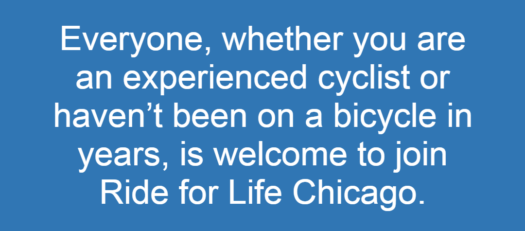 Ride for life chicago, join